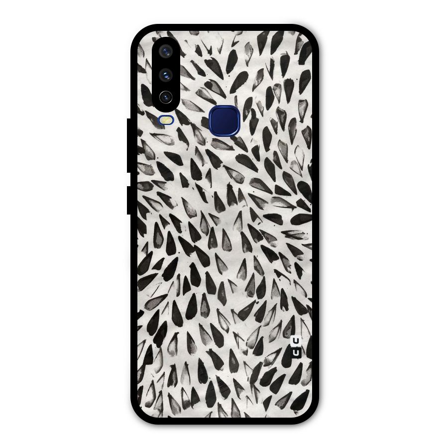 Feather Pattern Colorless Metal Back Case for Vivo V17