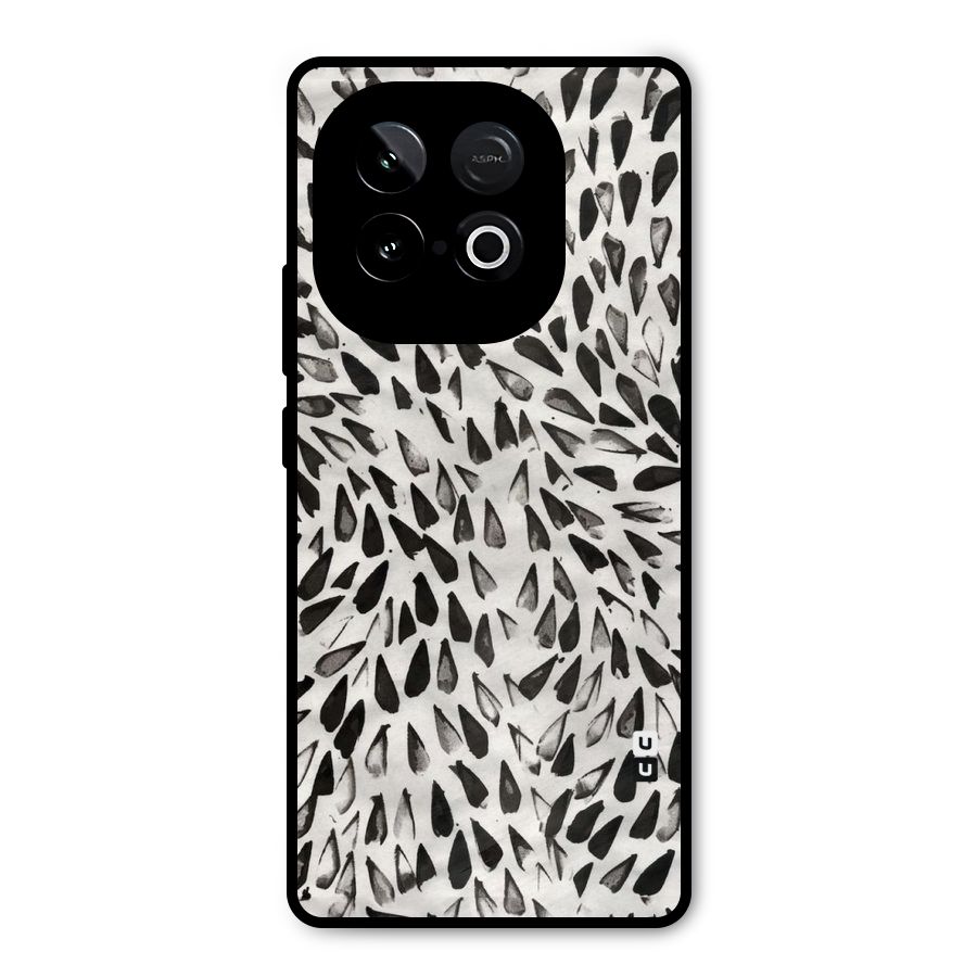 Feather Pattern Colorless Metal Back Case for iQOO Neo 10