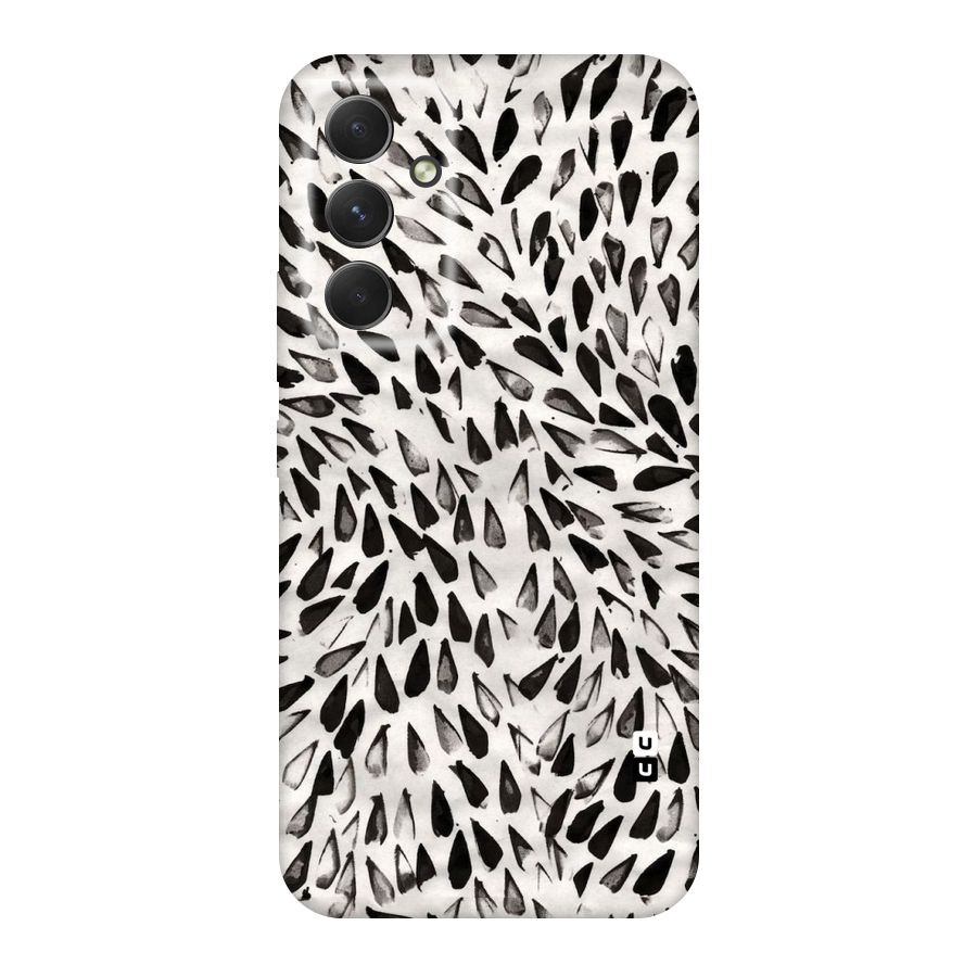 Feather Pattern Colorless Original Polycarbonate Back Case for Galaxy A54