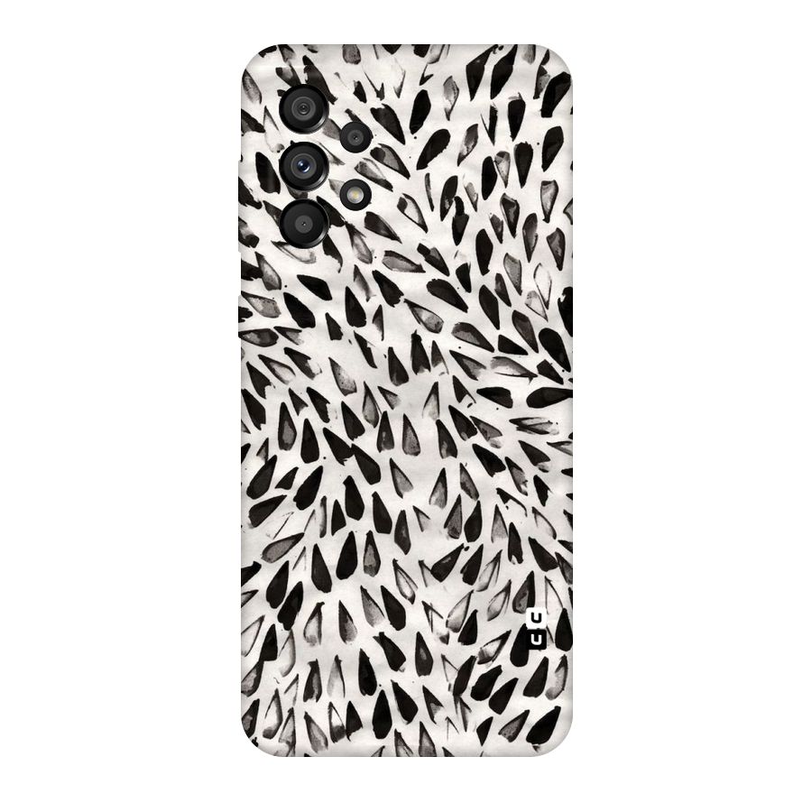 Feather Pattern Colorless Original Polycarbonate Back Case for Galaxy A73 5G