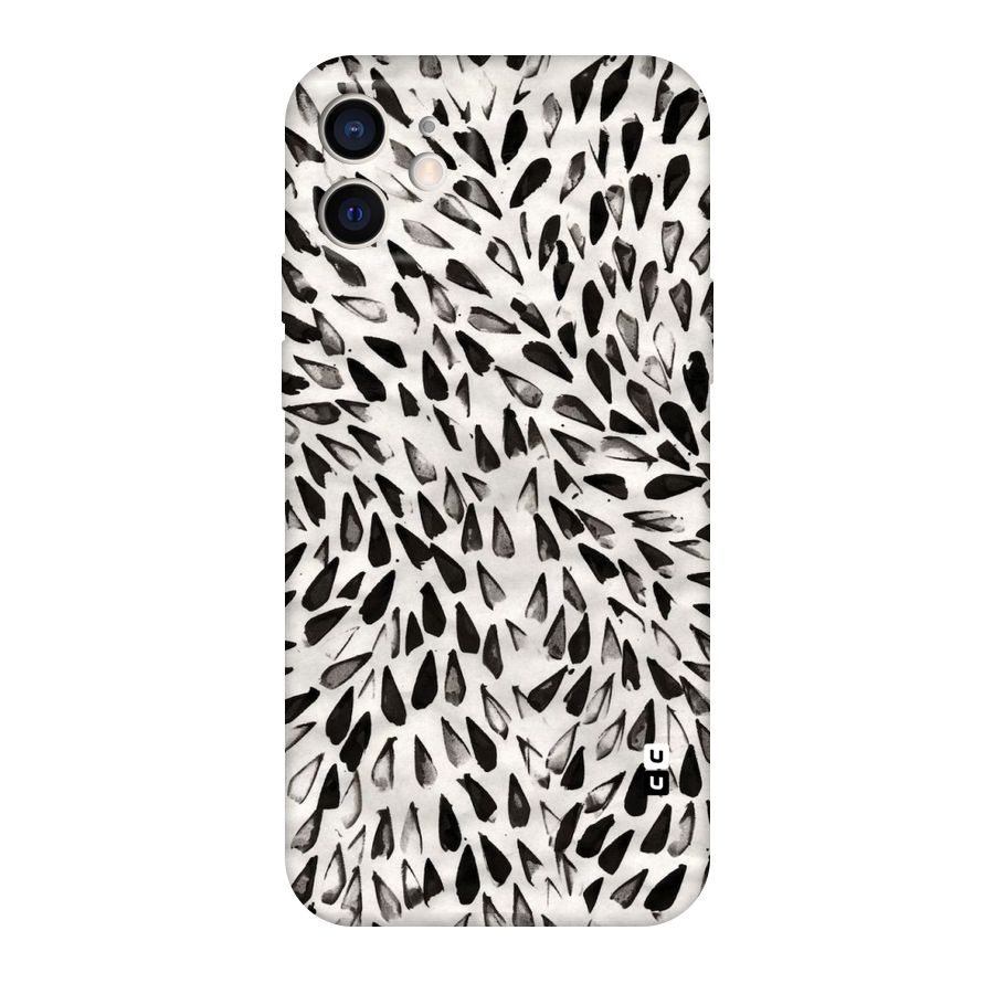 Feather Pattern Colorless Original Polycarbonate Back Case for iPhone 12