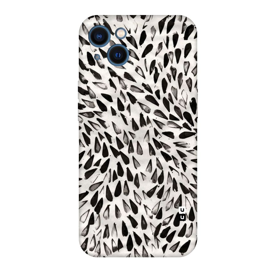 Feather Pattern Colorless Original Polycarbonate Back Case for iPhone 13