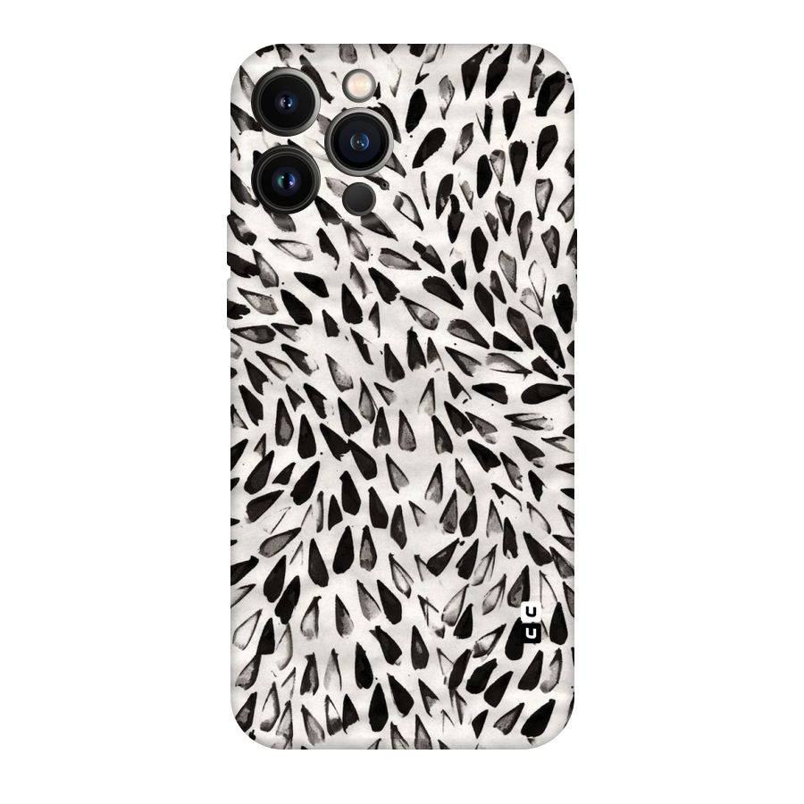 Feather Pattern Colorless Original Polycarbonate Back Case for iPhone 13 Pro Max