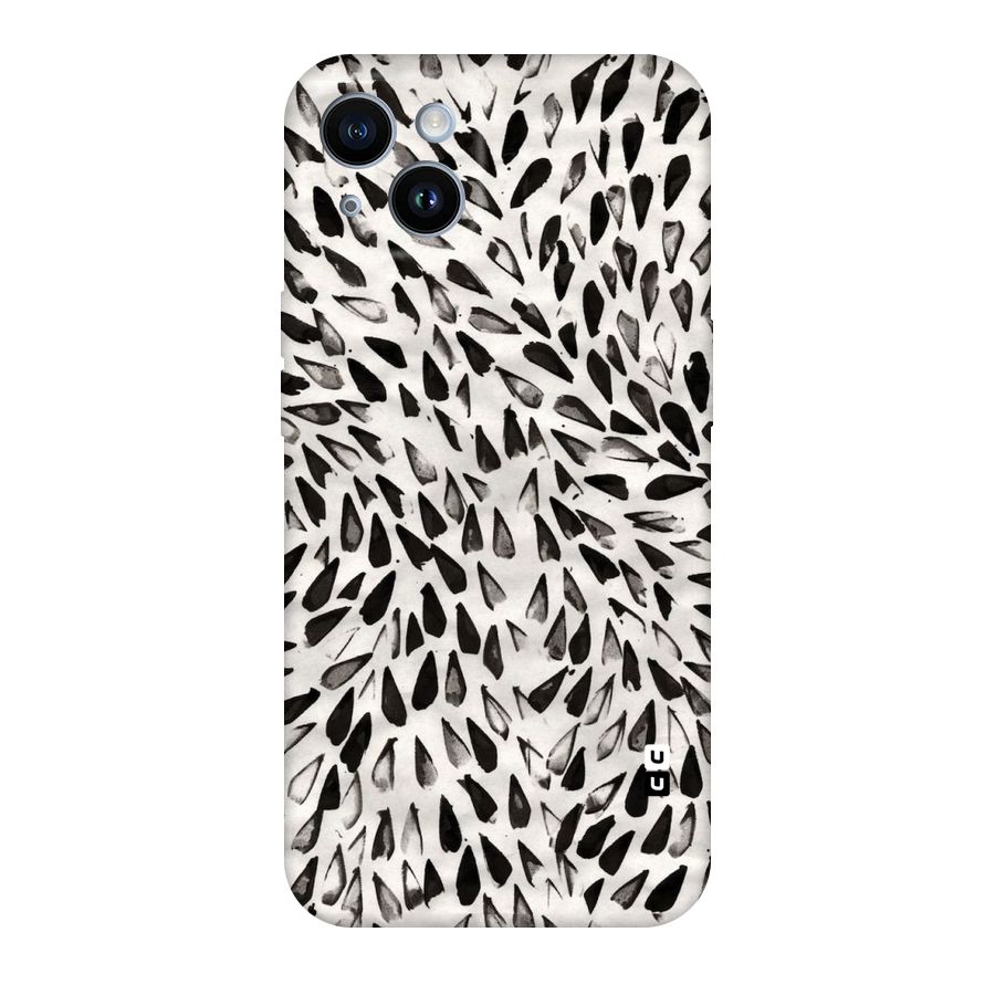 Feather Pattern Colorless Original Polycarbonate Back Case for iPhone 14