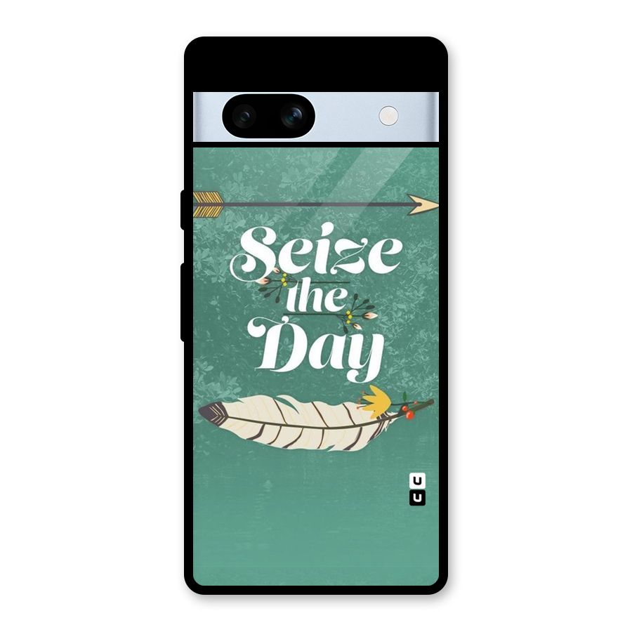 Feather Seize Glass Back Case for Google Pixel 7a