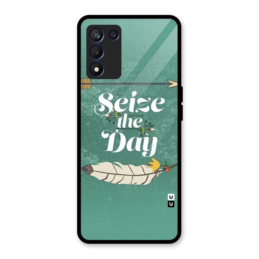 Feather Seize Glass Back Case for Realme 9 5G Speed