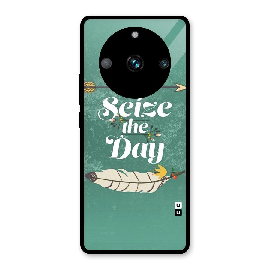 Feather Seize Glass Back Case for Realme Narzo 60 Pro