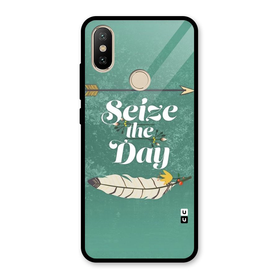 Feather Seize Glass Back Case for Redmi A2