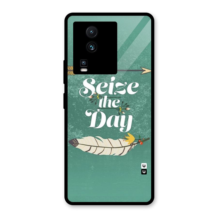 Feather Seize Glass Back Case for Vivo iQOO Neo 7 Pro