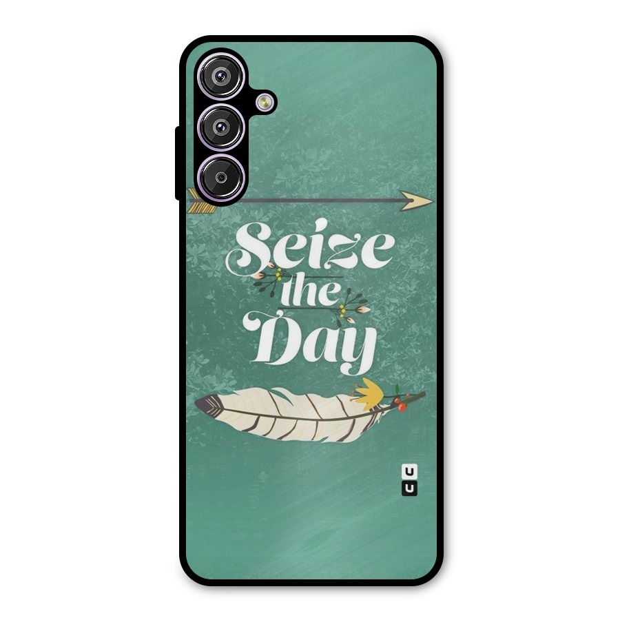 Feather Seize Metal Back Case for Galaxy F15