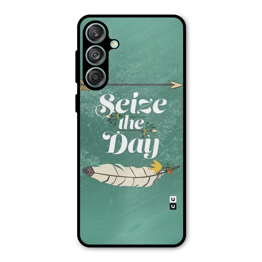 Feather Seize Metal Back Case for Galaxy M55 5G