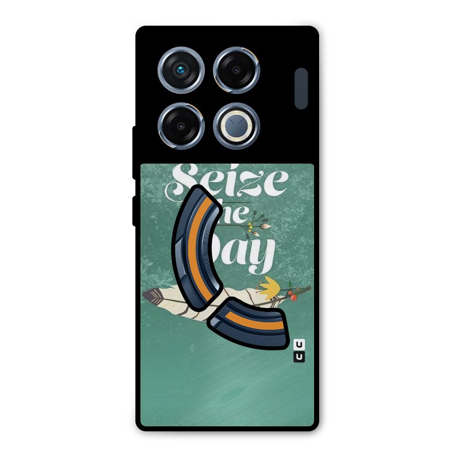 Feather Seize Metal Back Case for Infinix GT 20 Pro