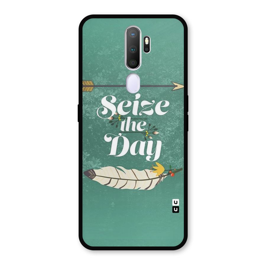 Feather Seize Metal Back Case for Oppo A5 (2020)