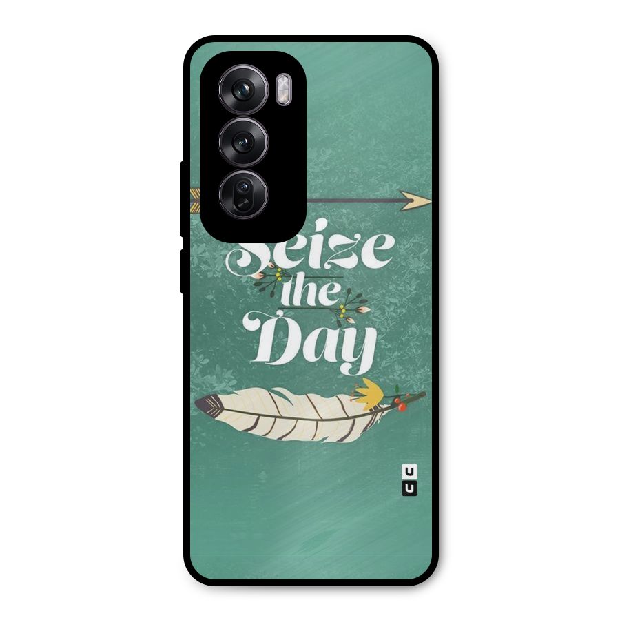 Feather Seize Metal Back Case for Oppo Reno12 Pro
