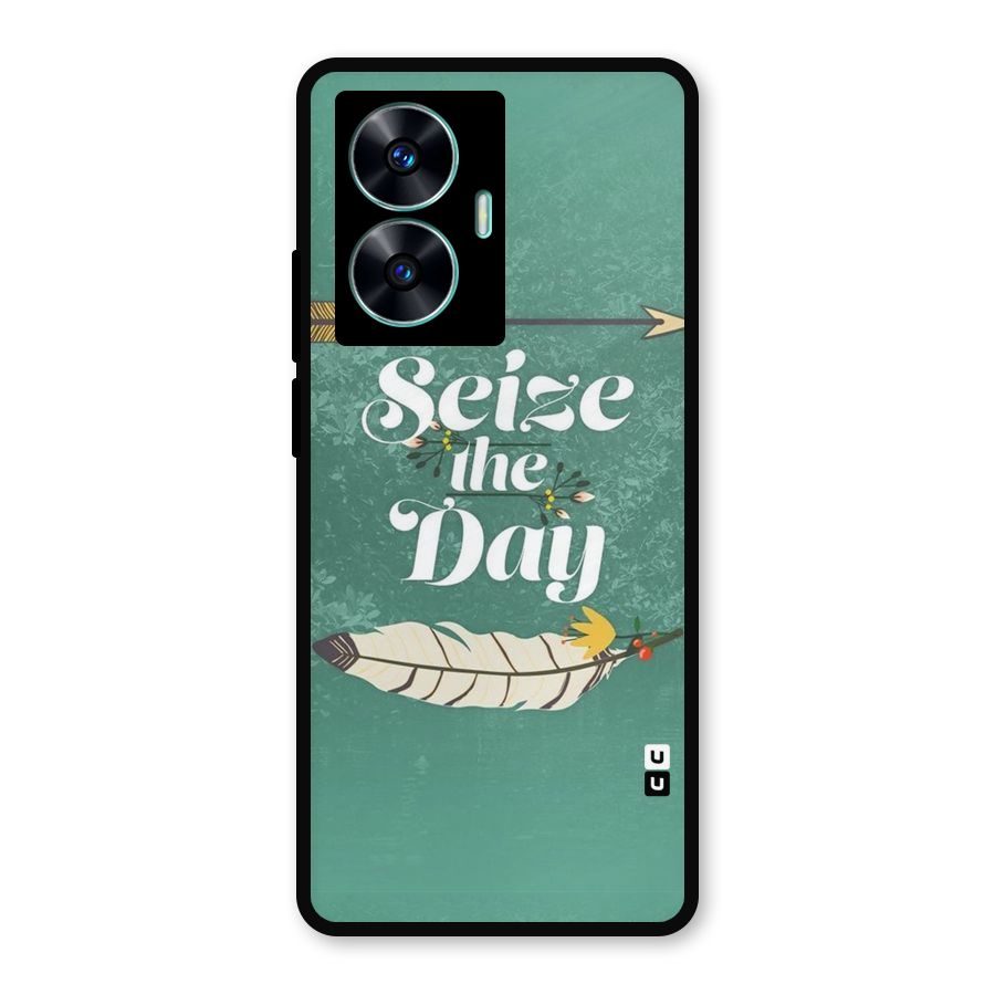 Feather Seize Metal Back Case for Realme C55
