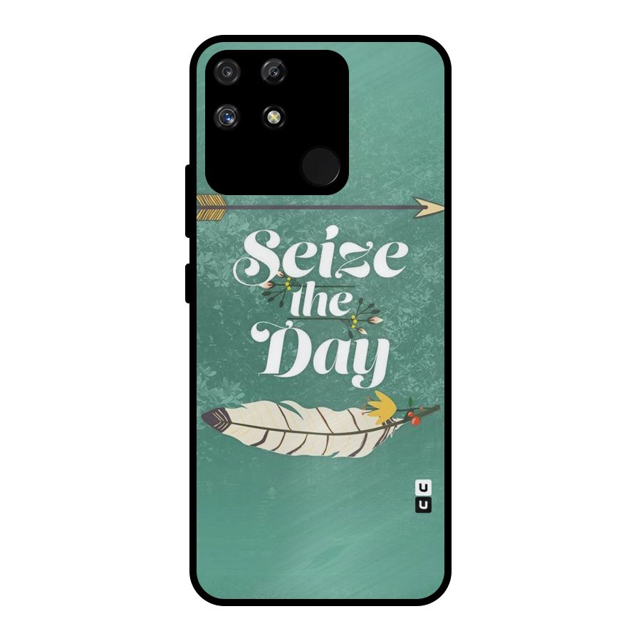 Feather Seize Metal Back Case for Realme Narzo 50A