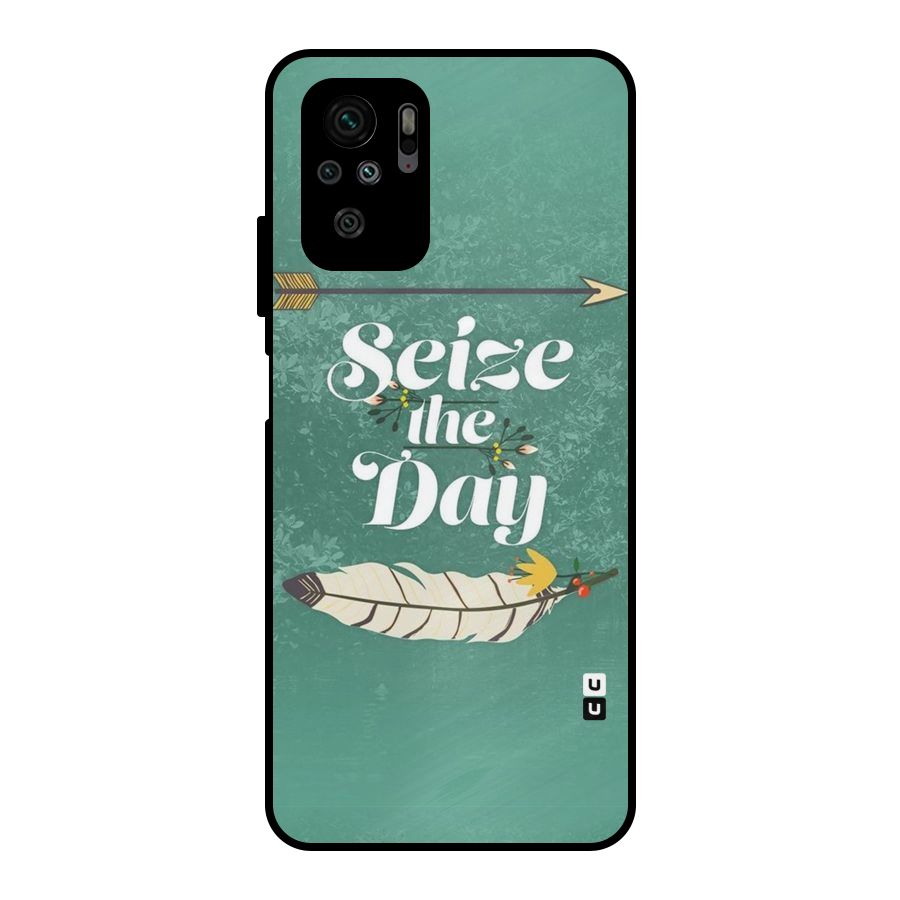 Feather Seize Metal Back Case for Redmi Note 10