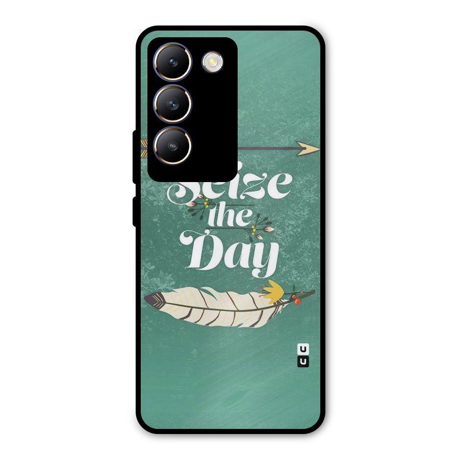 Feather Seize Metal Back Case for Vivo T3 5G