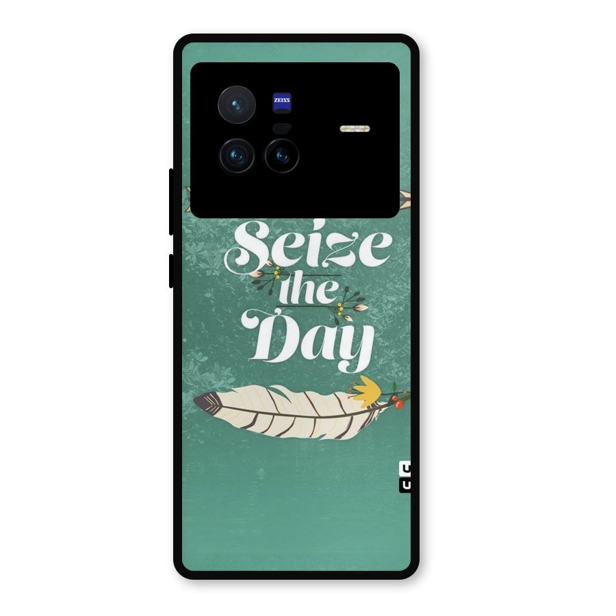 Feather Seize Metal Back Case for Vivo X80