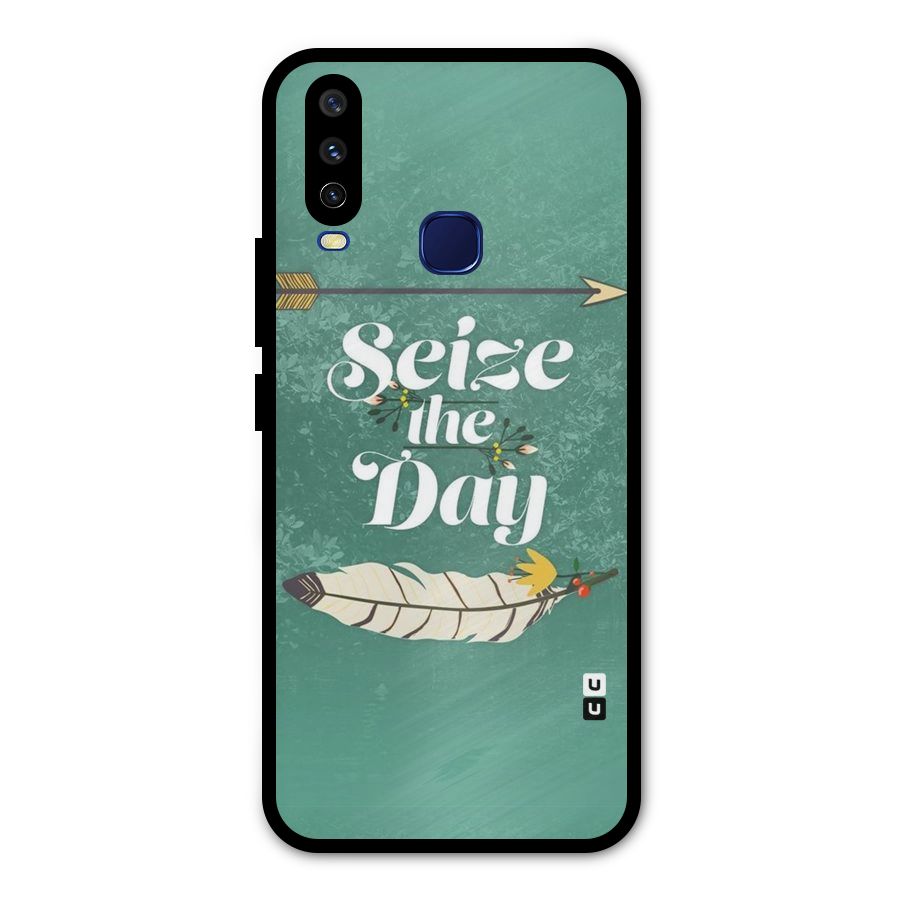 Feather Seize Metal Back Case for Vivo Y15