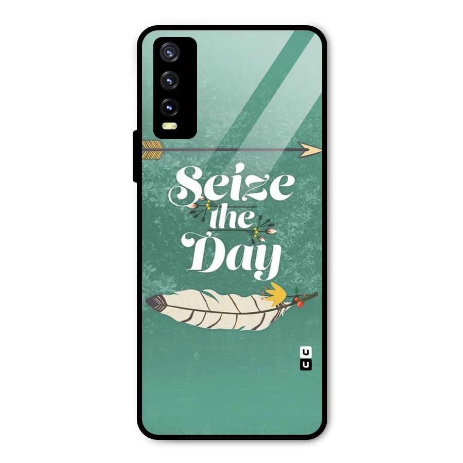Feather Seize Metal Back Case for Vivo Y20