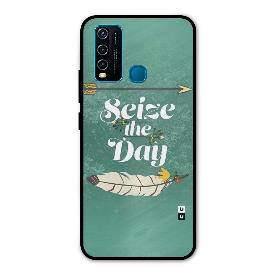Feather Seize Metal Back Case for Vivo Y50