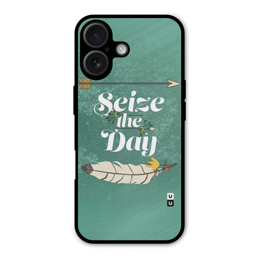 Feather Seize Metal Back Case for iPhone 16