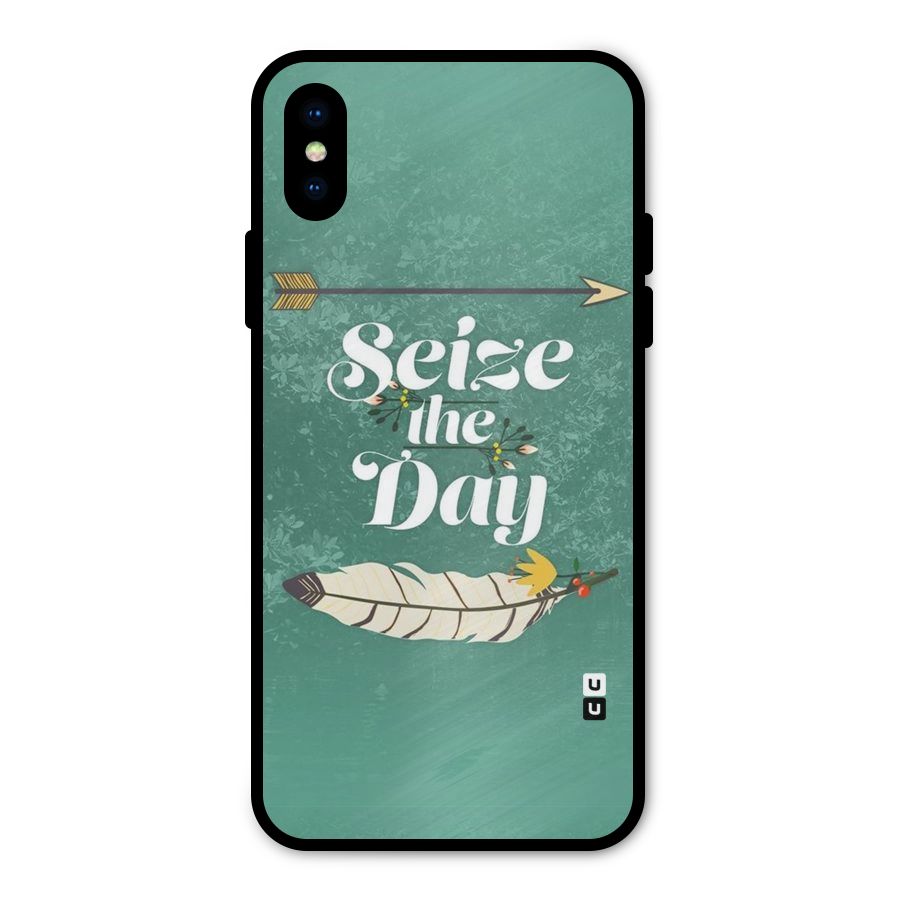 Feather Seize Metal Back Case for iPhone XS
