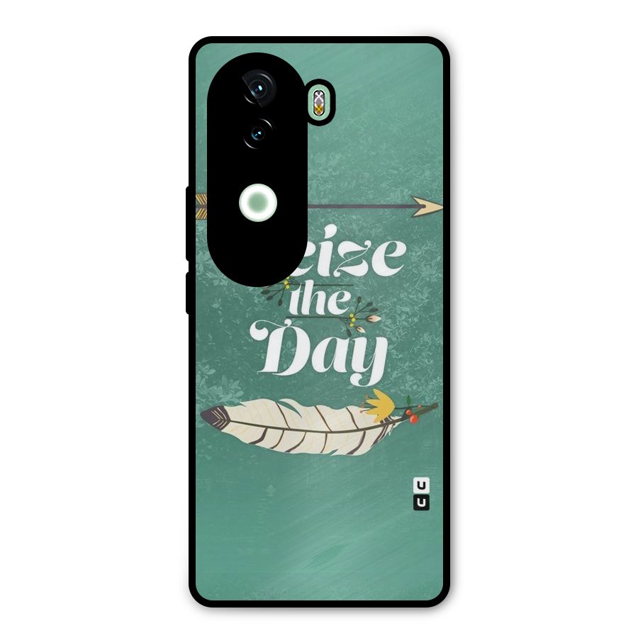 Feather Seize Metal Back Case for iQOO Z9s