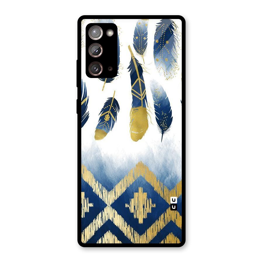 Feathers Beauty Glass Back Case for Galaxy Note 20