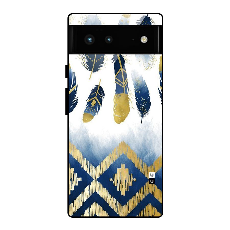 Feathers Beauty Glass Back Case for Google Pixel 6