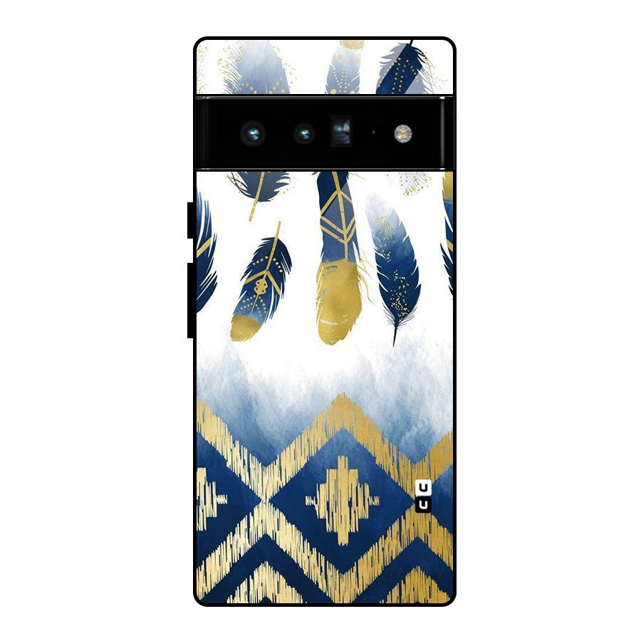 Feathers Beauty Glass Back Case for Google Pixel 6 Pro