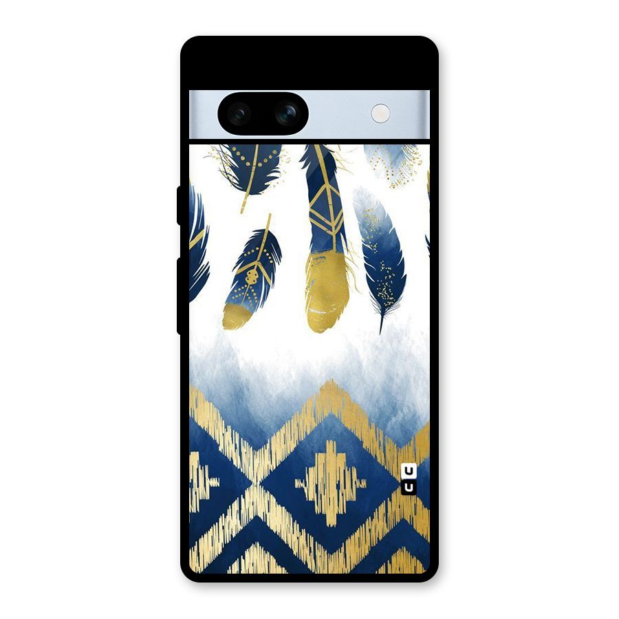 Feathers Beauty Glass Back Case for Google Pixel 7a