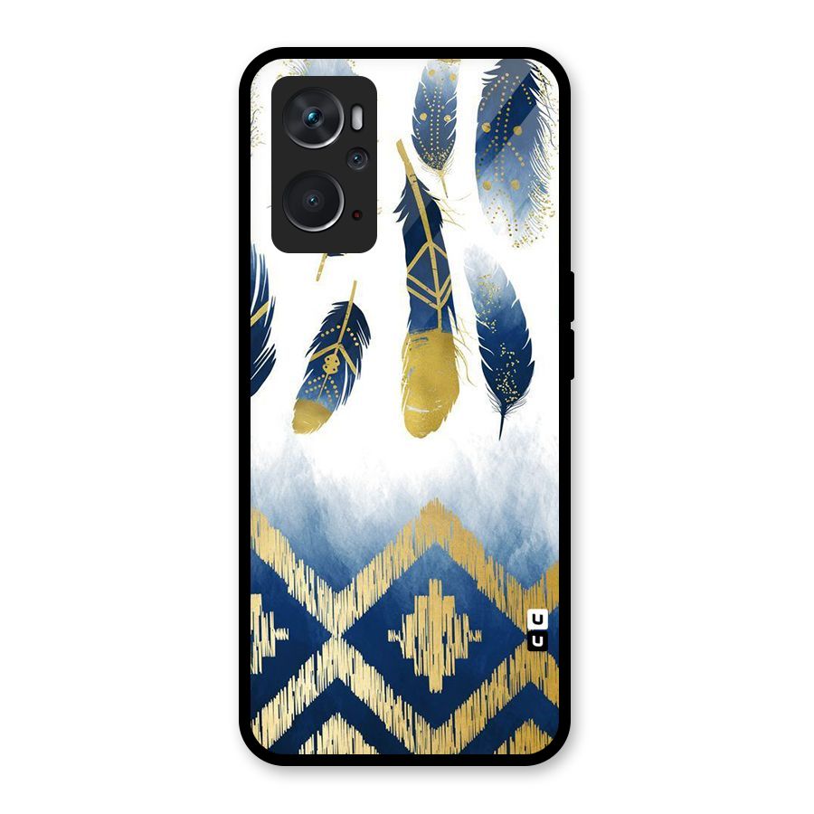 Feathers Beauty Glass Back Case for Oppo K10 4G