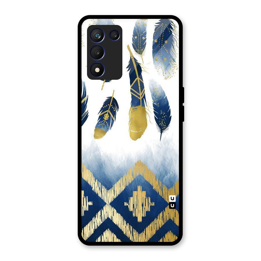Feathers Beauty Glass Back Case for Realme 9 5G Speed