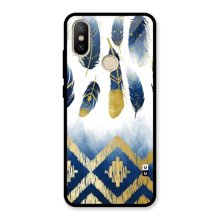 Feathers Beauty Glass Back Case for Redmi A2
