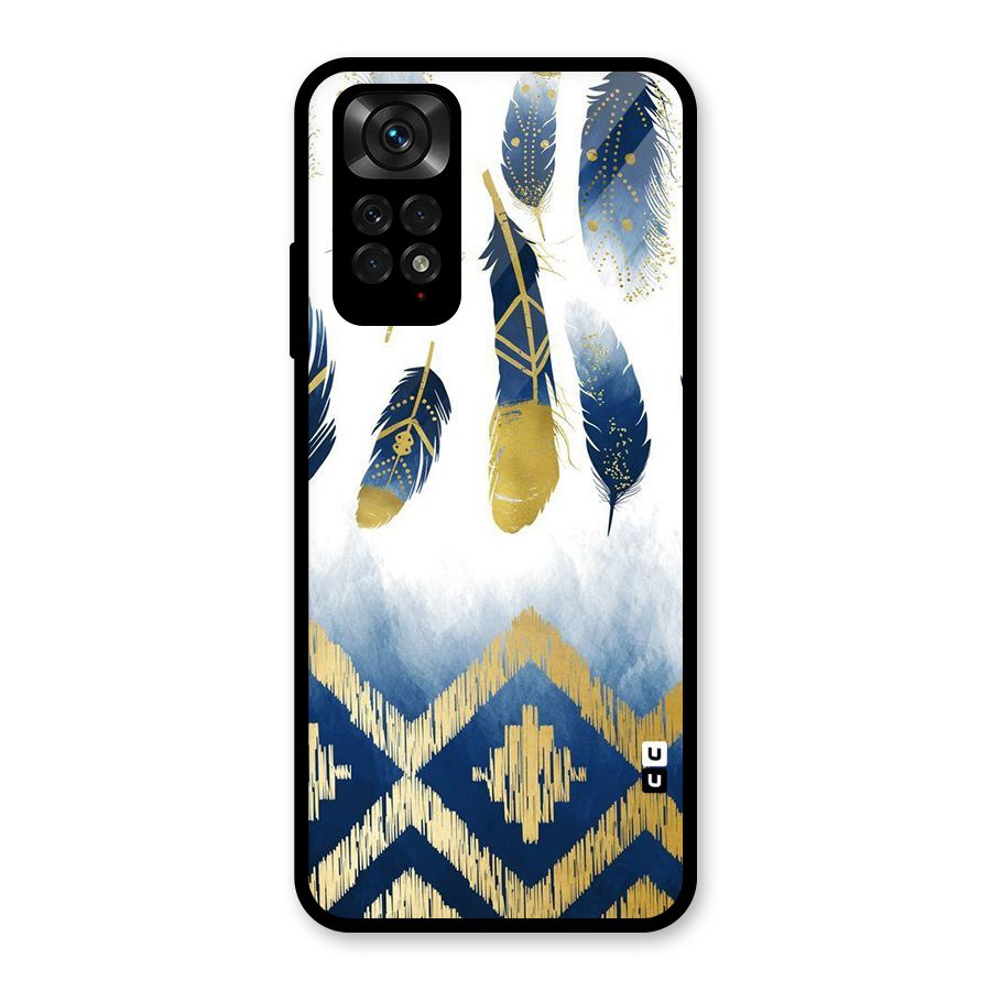 Feathers Beauty Glass Back Case for Redmi Note 11S