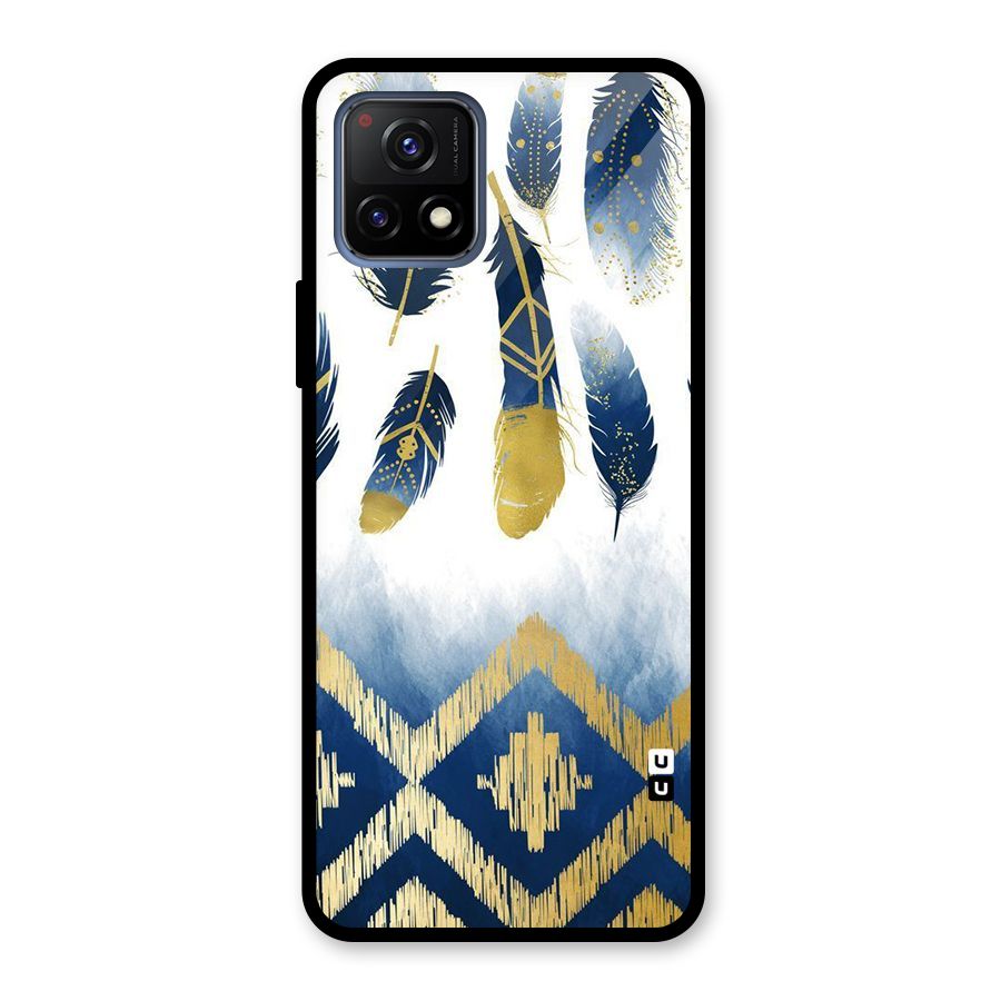 Feathers Beauty Glass Back Case for Vivo Y72 5G