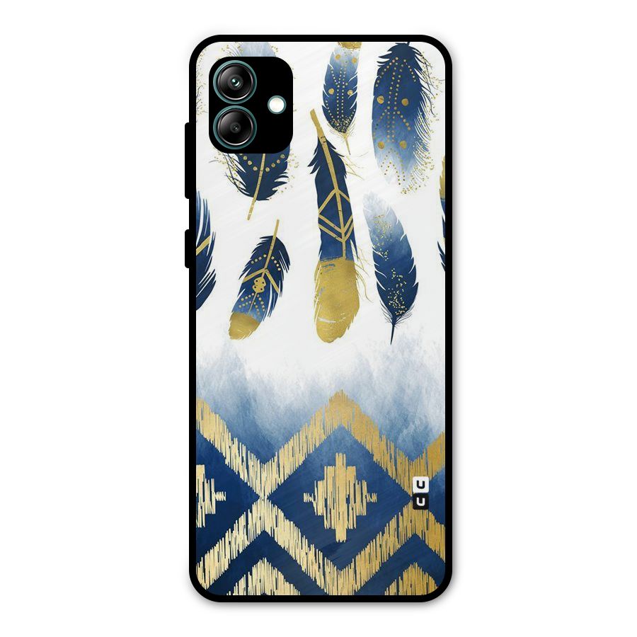 Feathers Beauty Metal Back Case for Galaxy A04