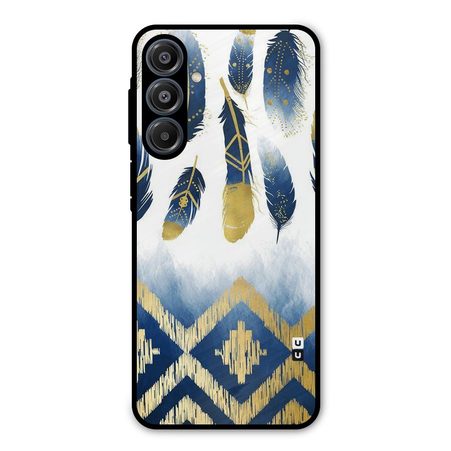 Feathers Beauty Metal Back Case for Galaxy A16 5G