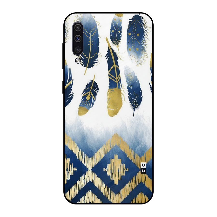 Feathers Beauty Metal Back Case for Galaxy A50
