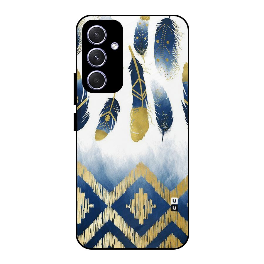 Feathers Beauty Metal Back Case for Galaxy A54