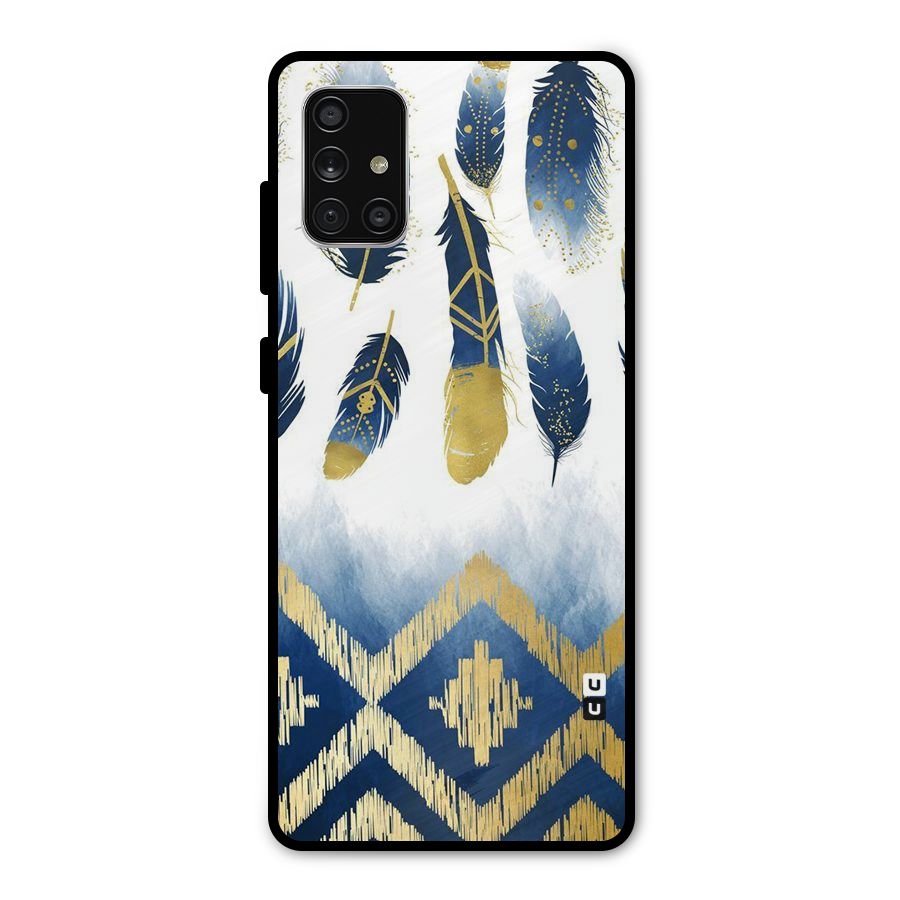 Feathers Beauty Metal Back Case for Galaxy A71