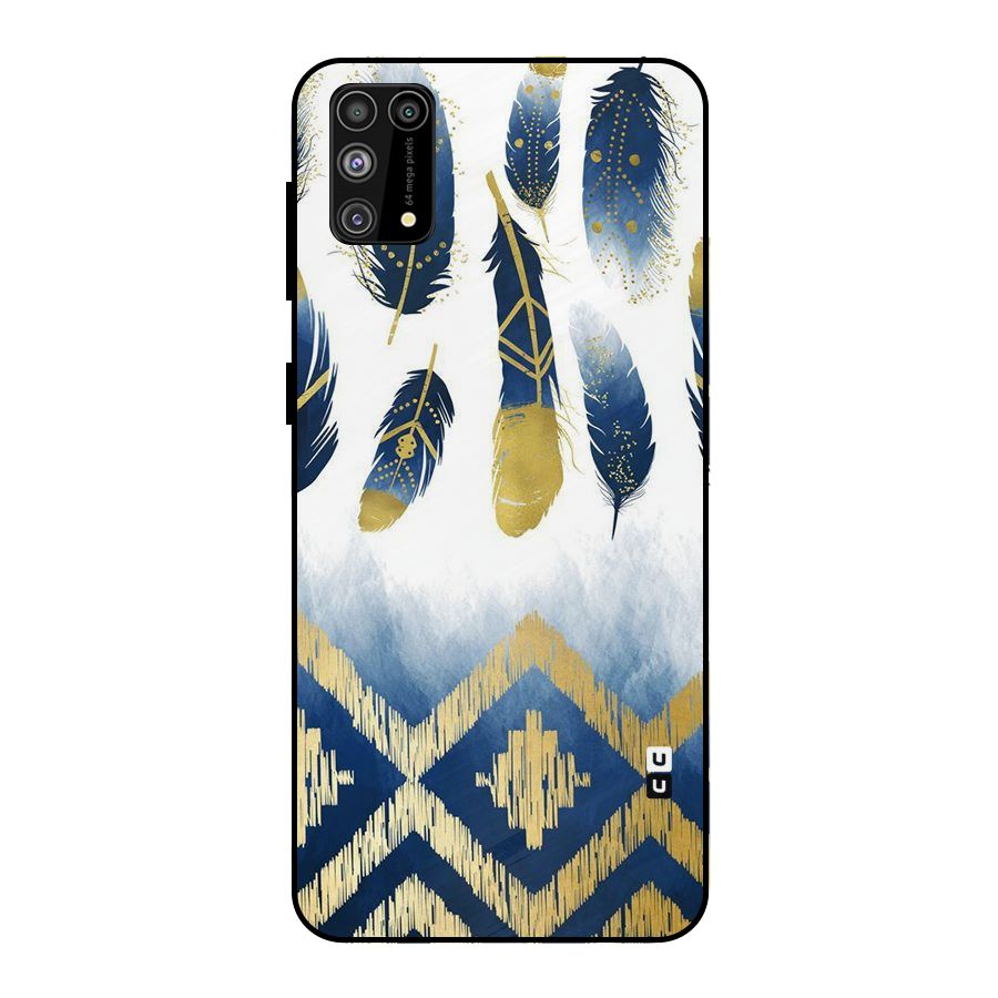 Feathers Beauty Metal Back Case for Galaxy F41