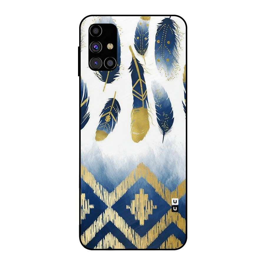 Feathers Beauty Metal Back Case for Galaxy M31s