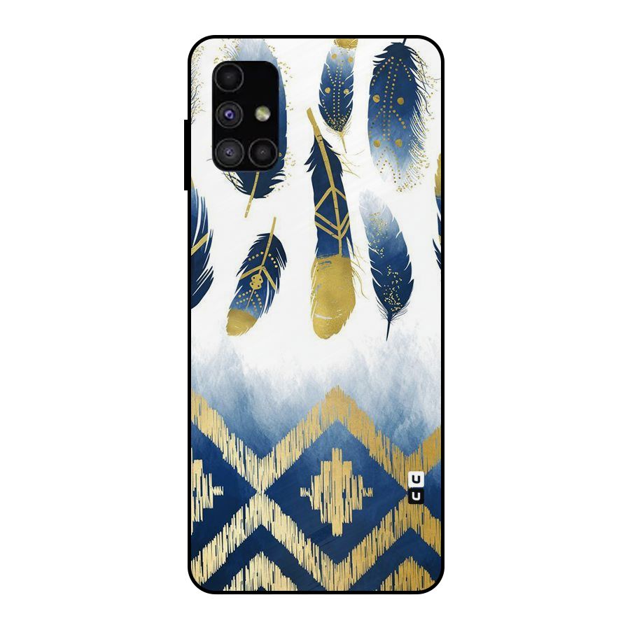 Feathers Beauty Metal Back Case for Galaxy M51