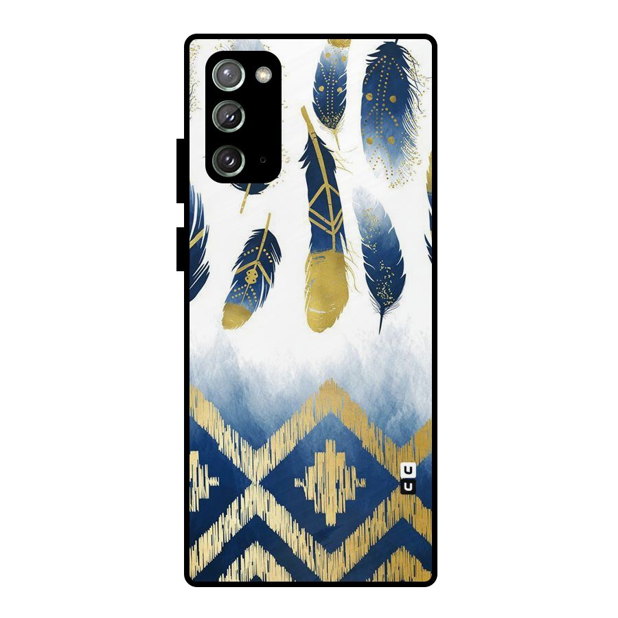 Feathers Beauty Metal Back Case for Galaxy Note 20