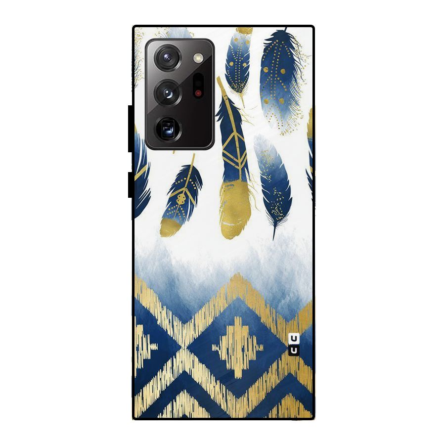 Feathers Beauty Metal Back Case for Galaxy Note 20 Ultra