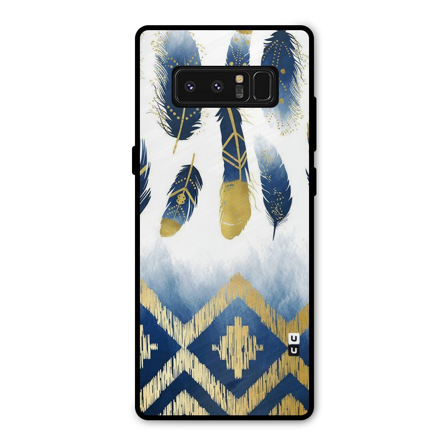 Feathers Beauty Metal Back Case for Galaxy Note 8