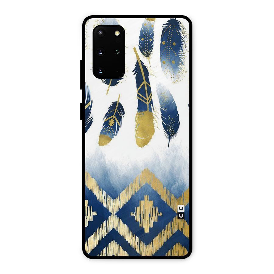 Feathers Beauty Metal Back Case for Galaxy S20 Plus